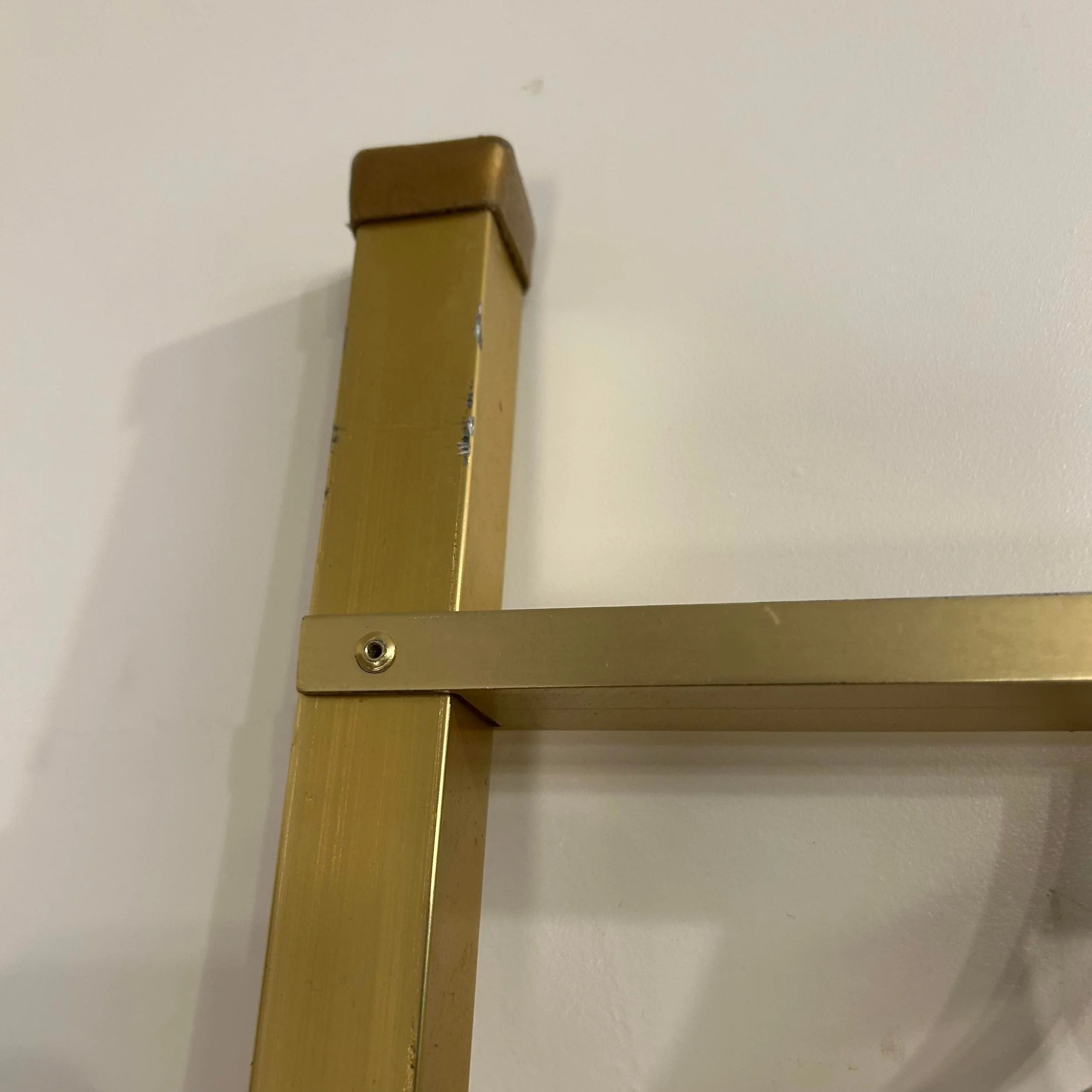 Brass Tension Rod Room Divider Gold Aluminum