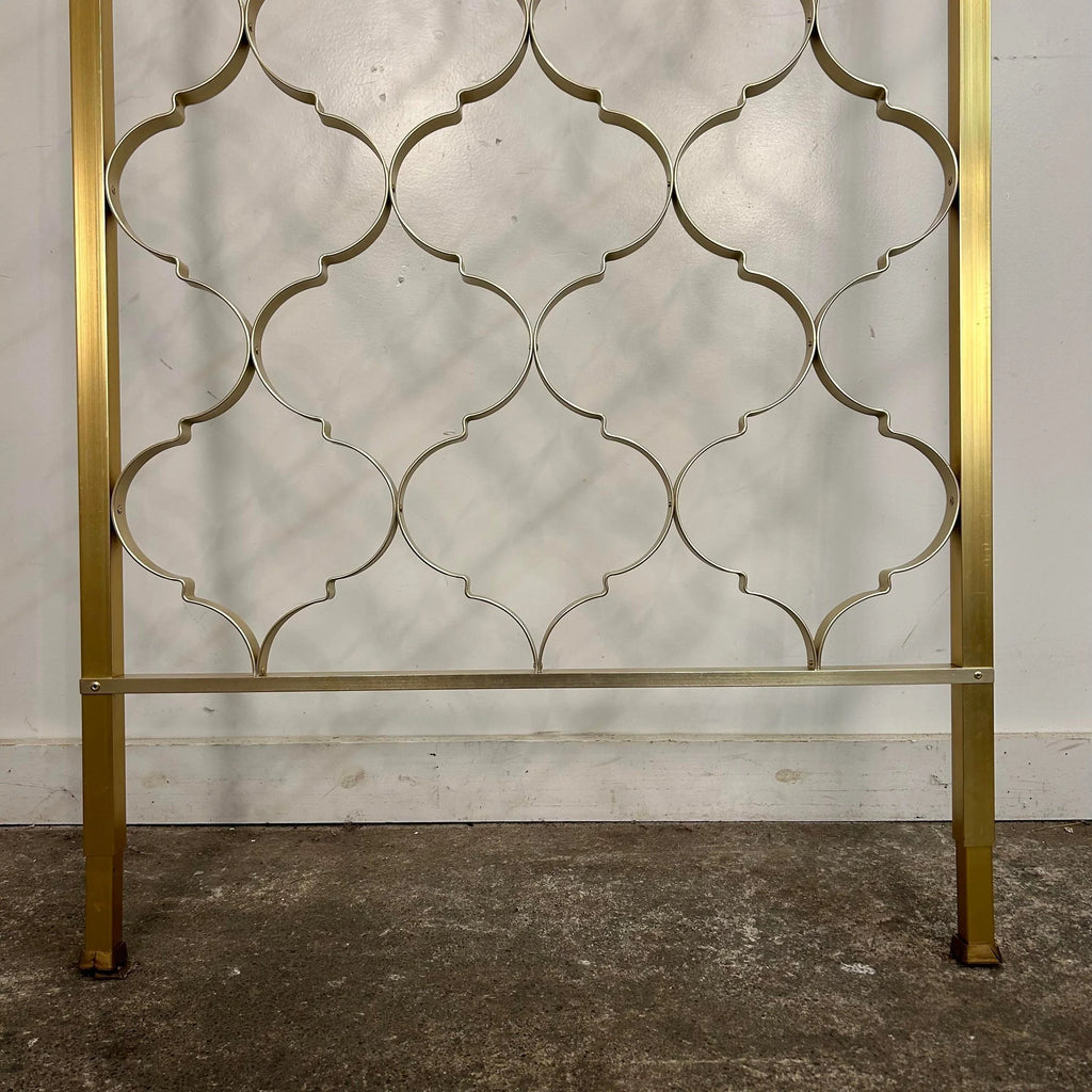 Brass Tension Rod Room Divider Gold Aluminum
