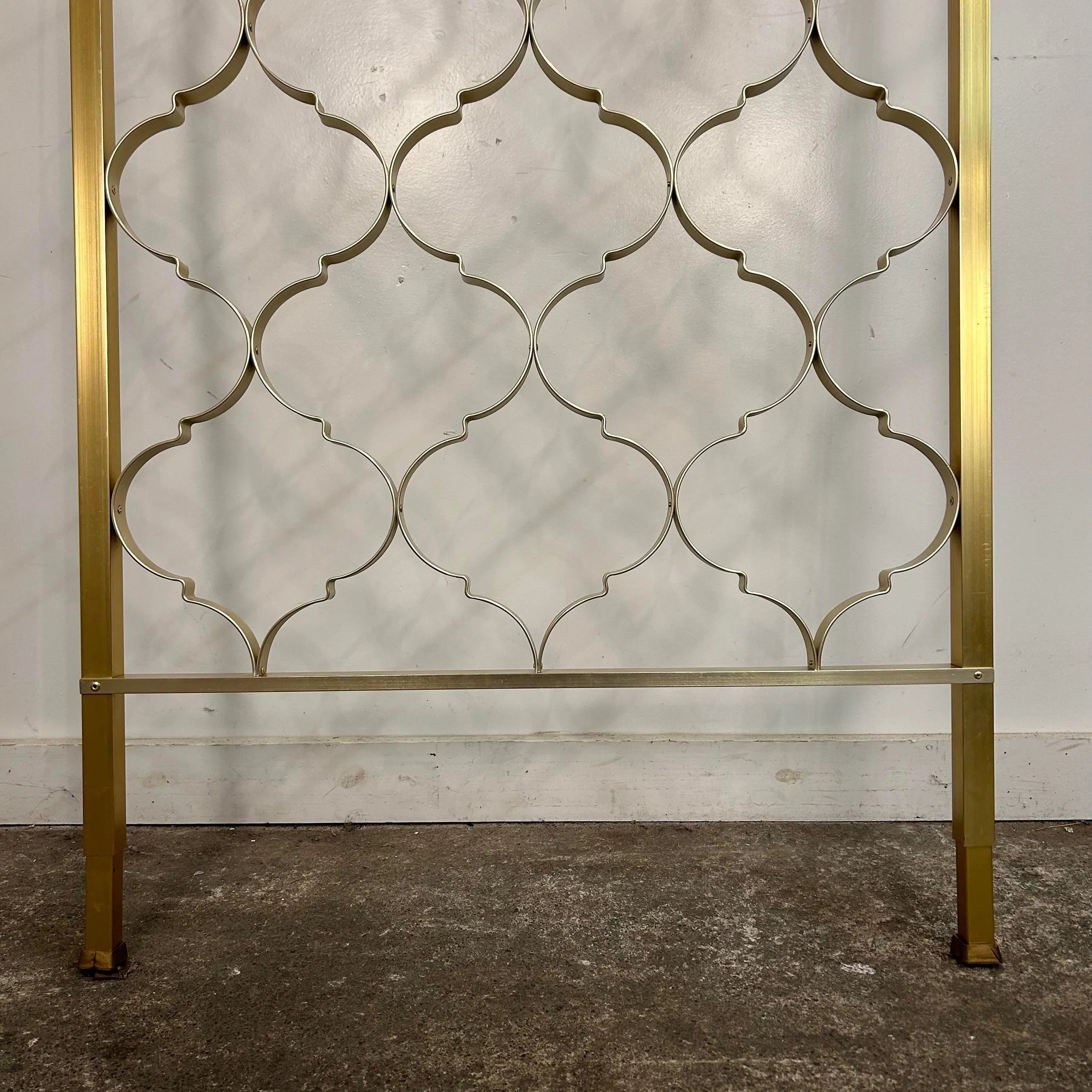 Brass Tension Rod Room Divider Gold Aluminum