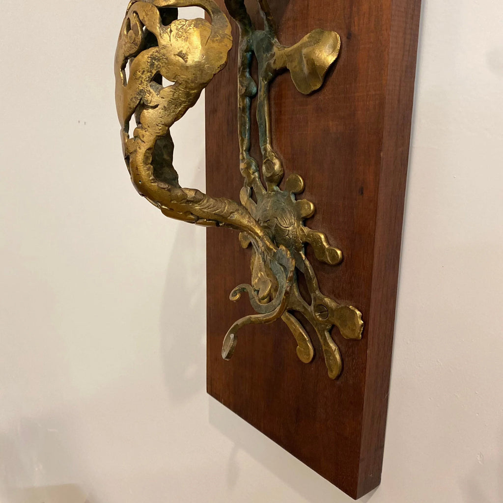 Mid-Century Modern Bronze Door Knocker by Don Drumm