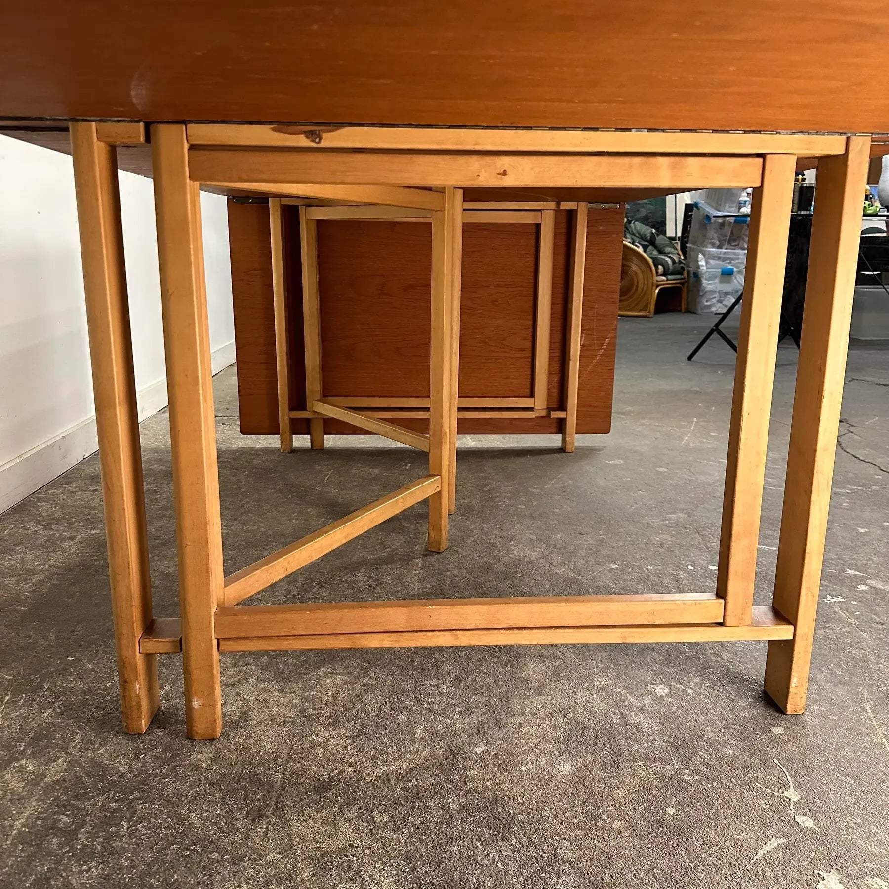 Mid Century Modern Bruno Mathsson GateLeg Dining Table "Maria Flap"