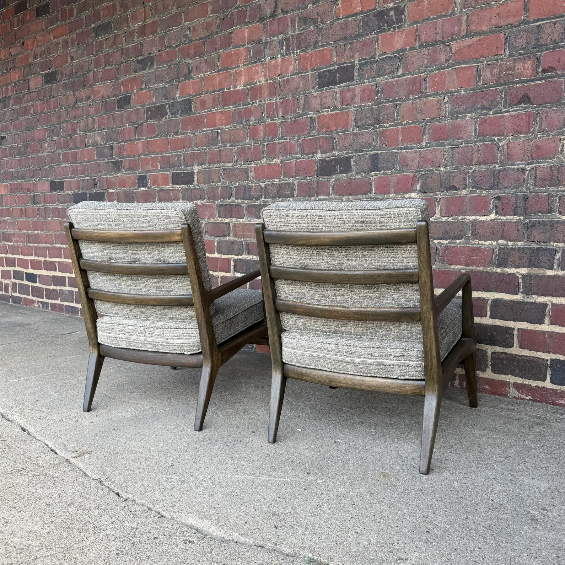 Mid-Century Modern Carlo De Carli Italian Lounge Chairs Restored