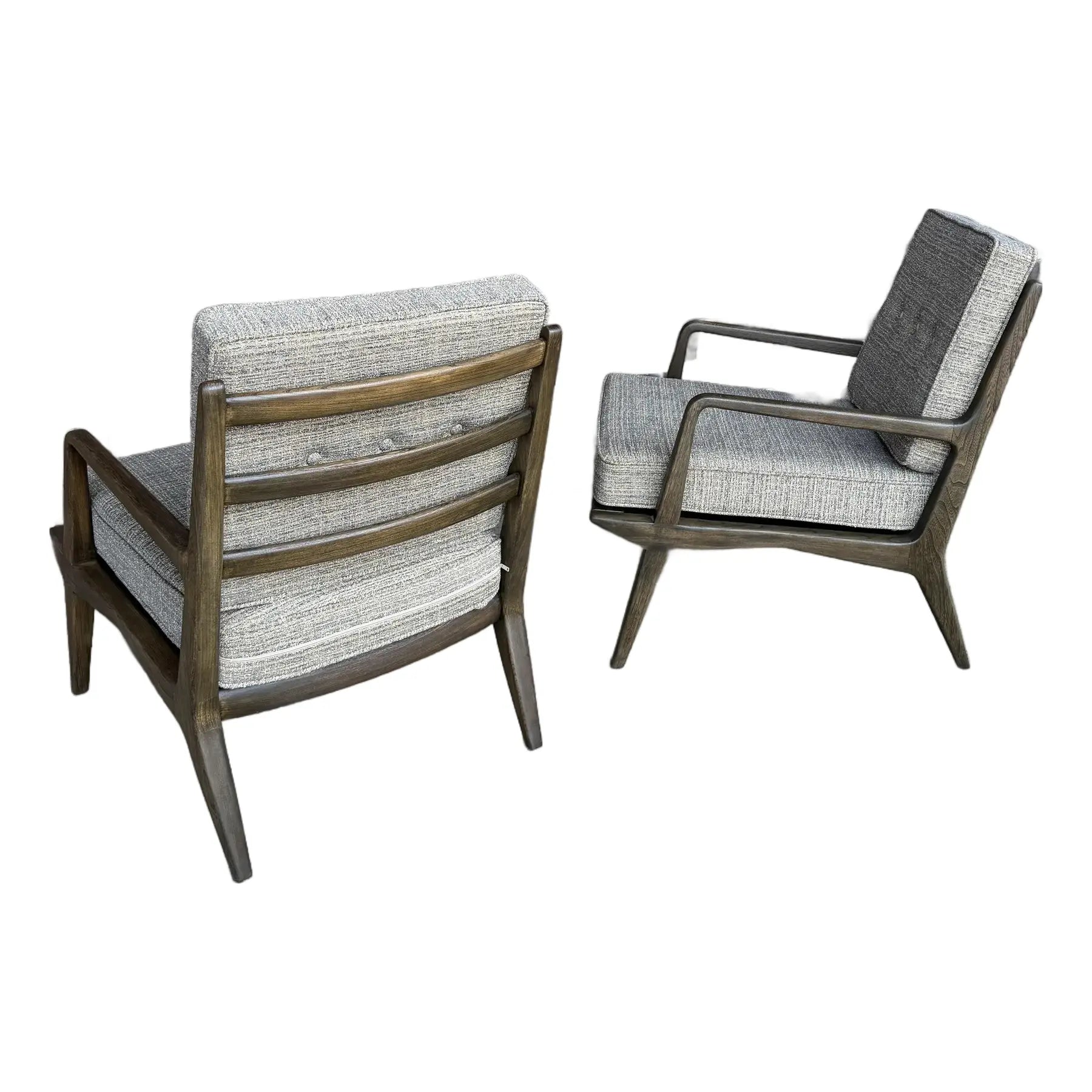 Mid-Century Modern Carlo De Carli Italian Lounge Chairs Restored