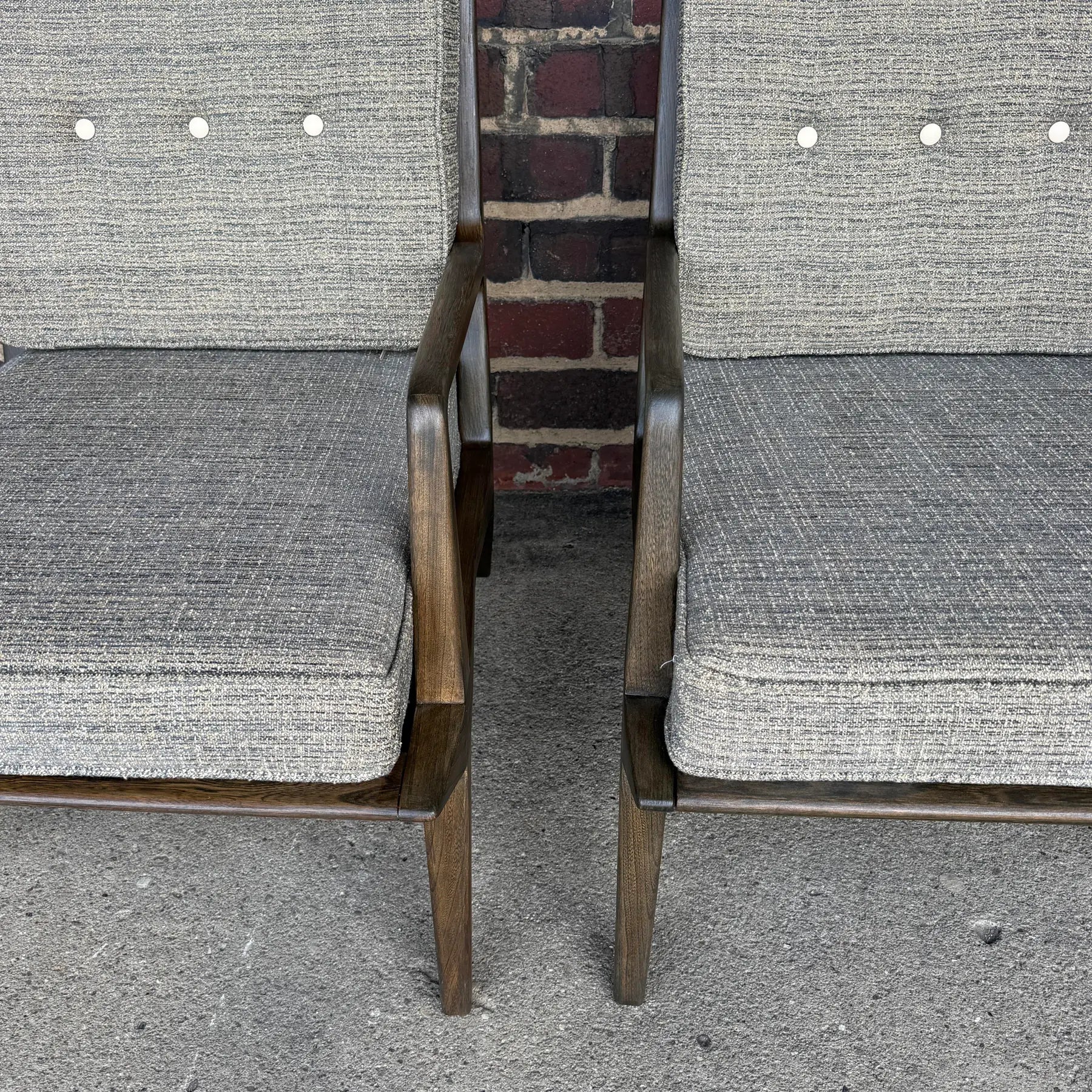 Mid-Century Modern Carlo De Carli Italian Lounge Chairs Restored