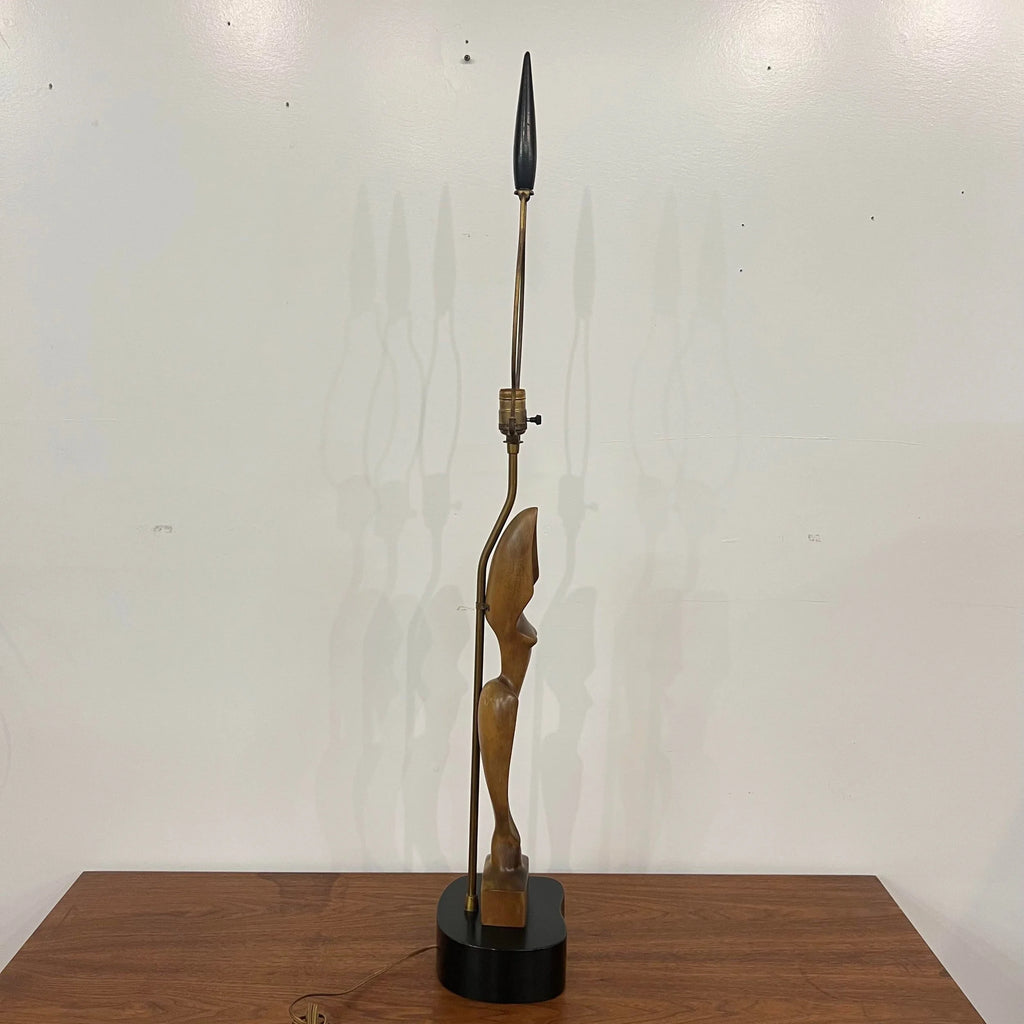 Heifetz Sculptural Wooden Table Lamp