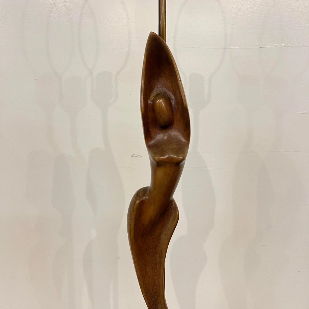 Heifetz Sculptural Wooden Table Lamp