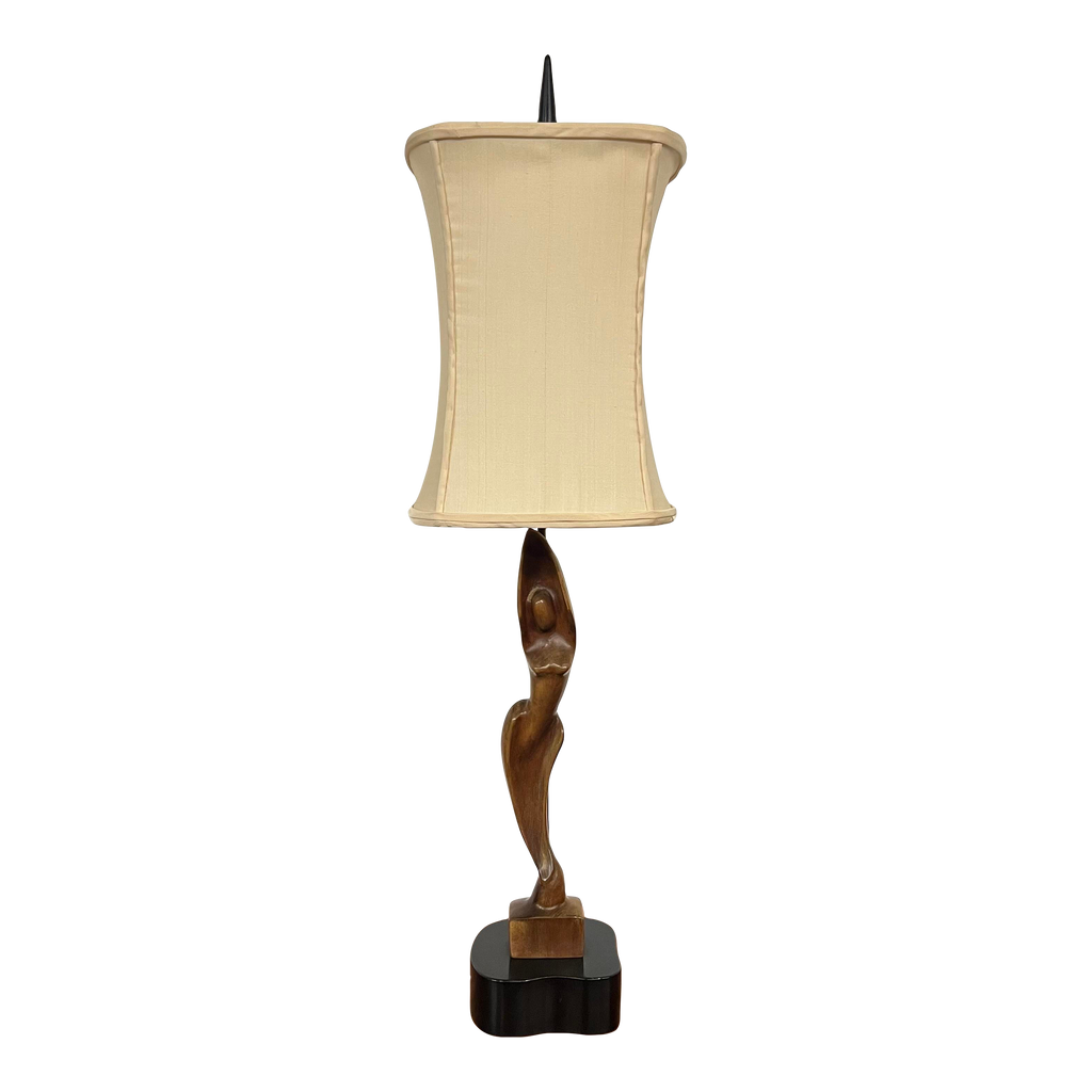 Heifetz Sculptural Wooden Table Lamp