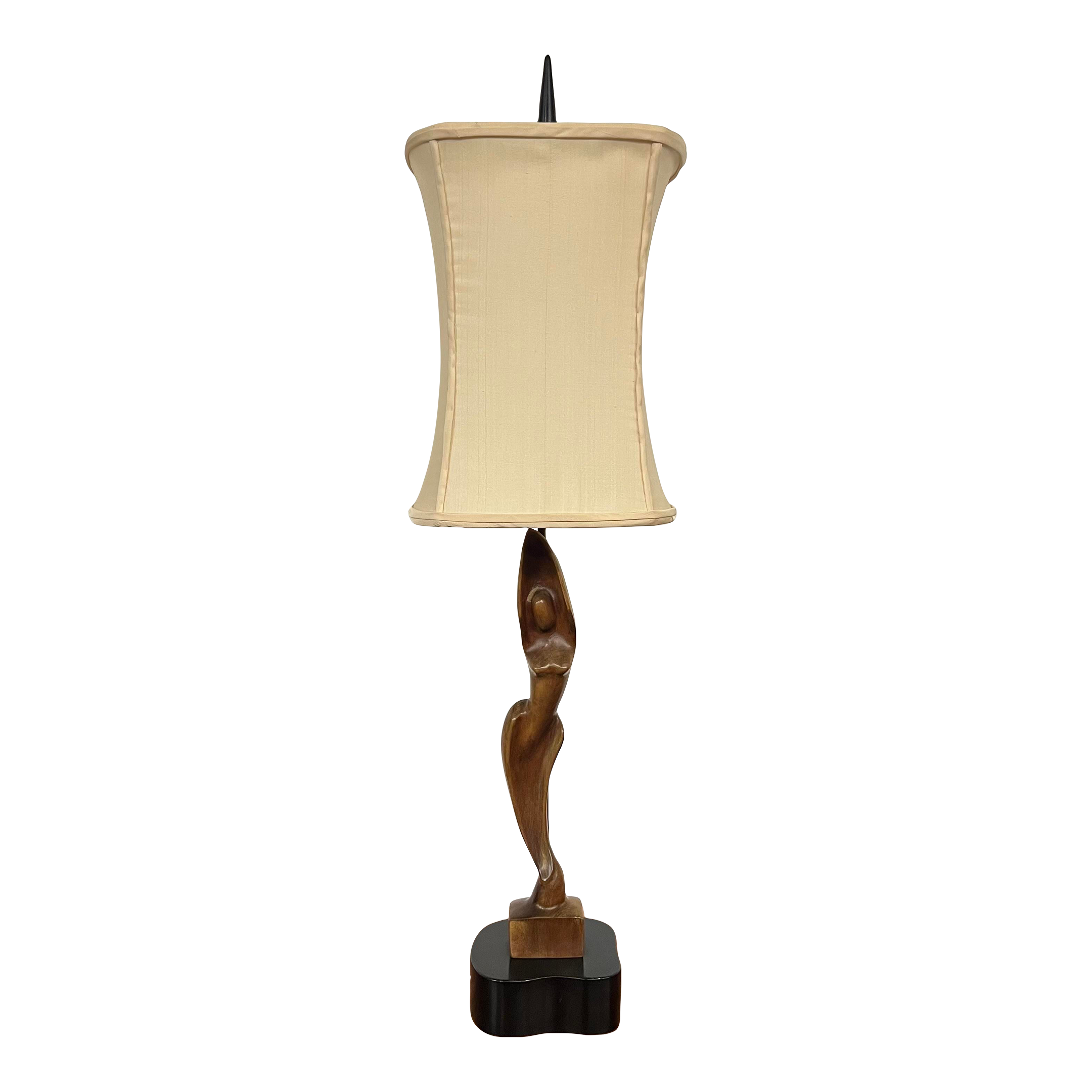 Heifetz Sculptural Wooden Table Lamp