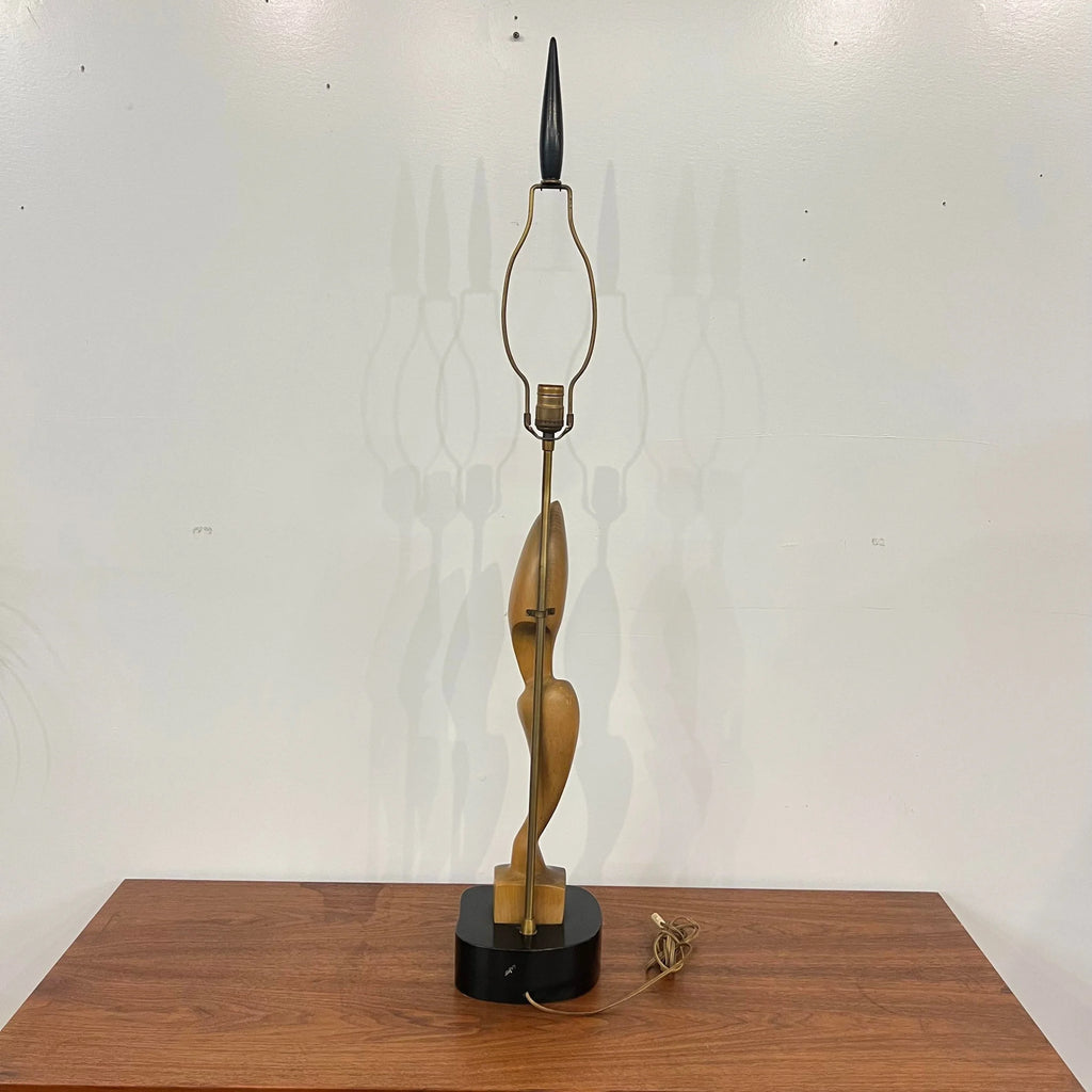 Heifetz Sculptural Wooden Table Lamp