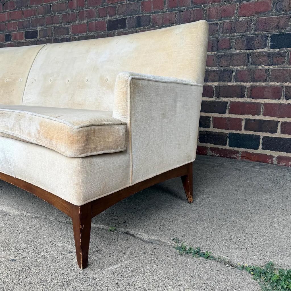 Mid-Century Modern Curved Back Sofa Quality Possibly Tomlinson or Rway