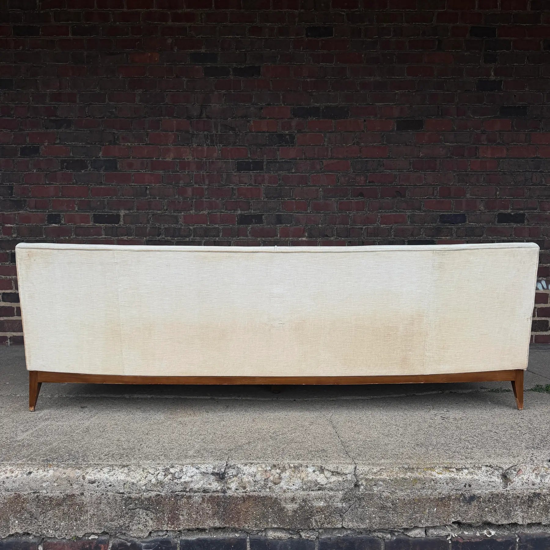 Mid-Century Modern Curved Back Sofa Quality Possibly Tomlinson or Rway