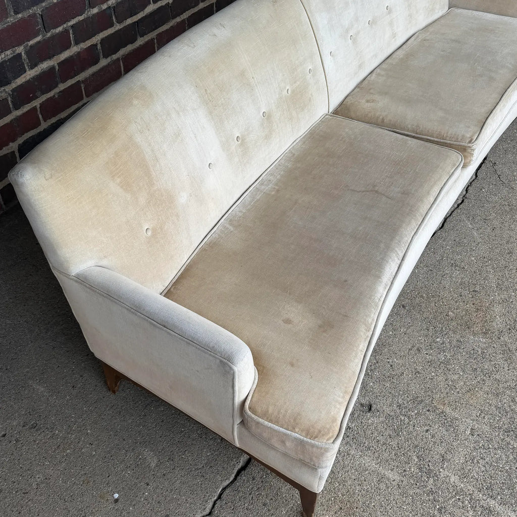 Mid-Century Modern Curved Back Sofa Quality Possibly Tomlinson or Rway