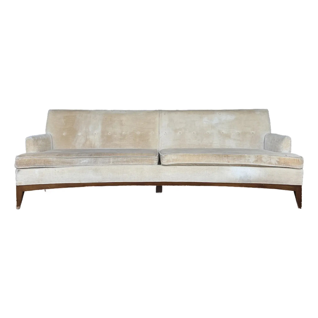 Mid-Century Modern Curved Back Sofa Quality Possibly Tomlinson or Rway