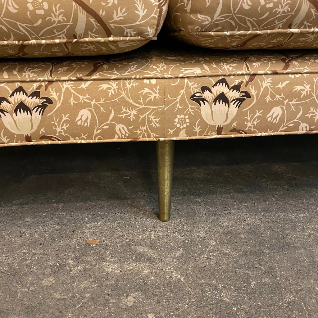 Edward Wormley for Dunbar Sofa Recovered in William Morris Fabric