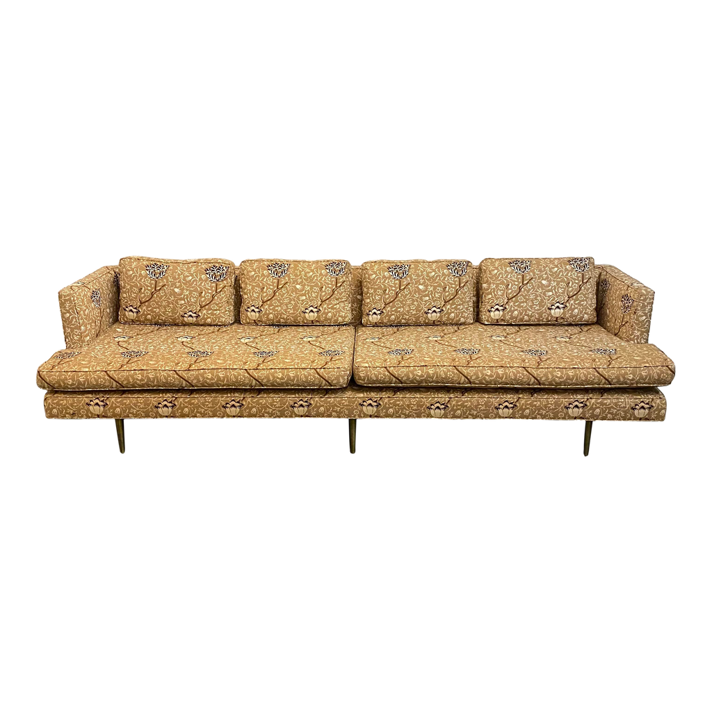 Edward Wormley for Dunbar Sofa Recovered in William Morris Fabric