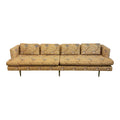 Mid Century Modern Edward Wormley for Dunbar Sofa Recovered in William Morris Fabric Brass Legs