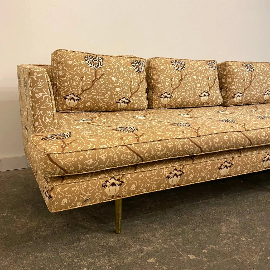 Edward Wormley for Dunbar Sofa Recovered in William Morris Fabric