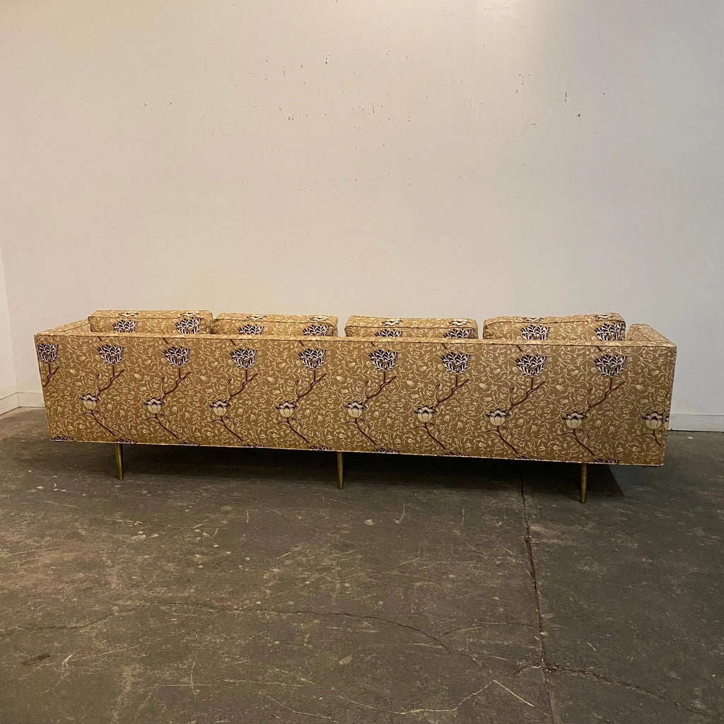 Edward Wormley for Dunbar Sofa Recovered in William Morris Fabric
