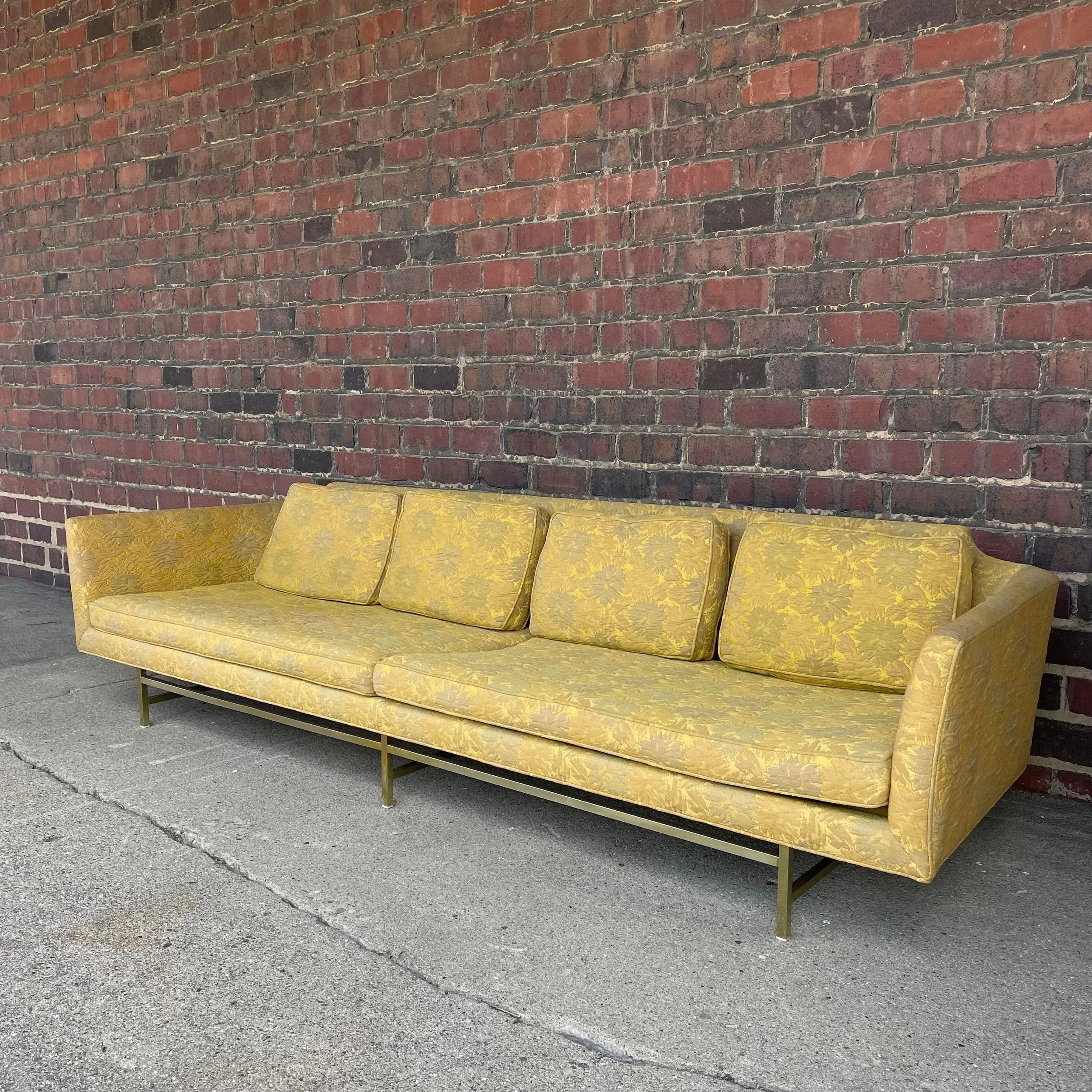 Erwin-Lambeth Brass Legged Sofa