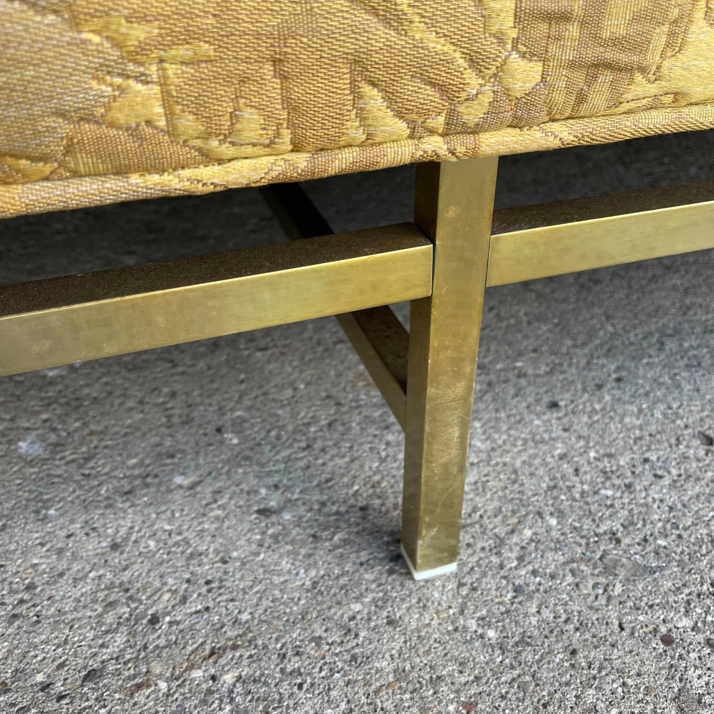 Erwin-Lambeth Brass Legged Sofa