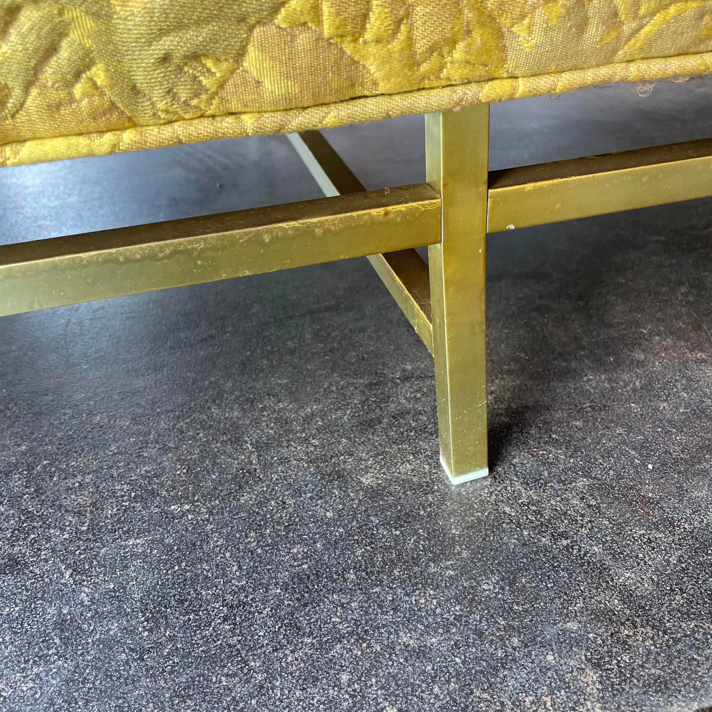 Erwin-Lambeth Brass Legged Sofa