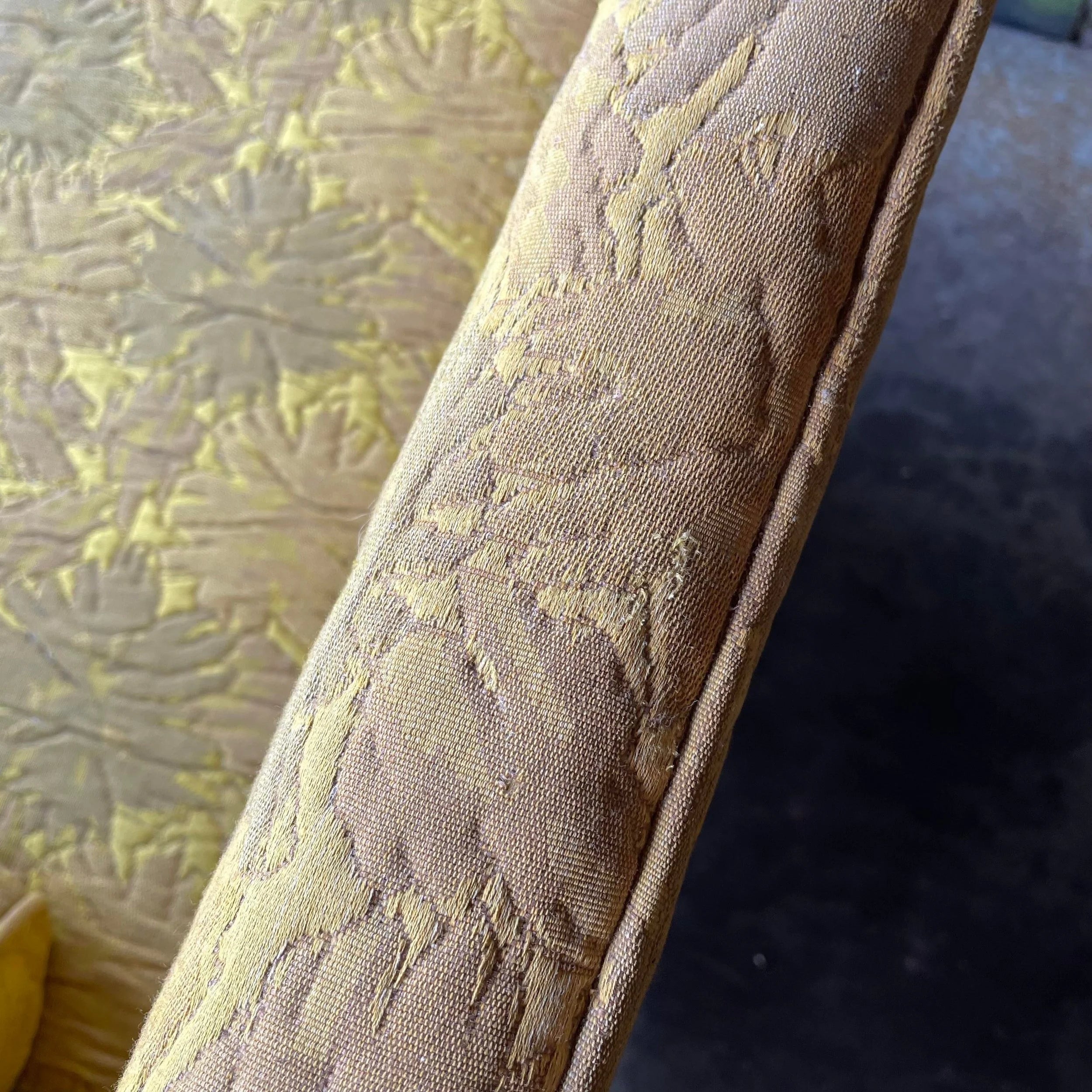 Erwin-Lambeth Brass Legged Sofa