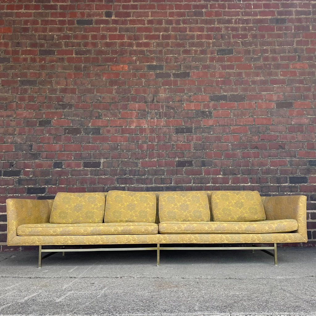 Erwin-Lambeth Brass Legged Sofa