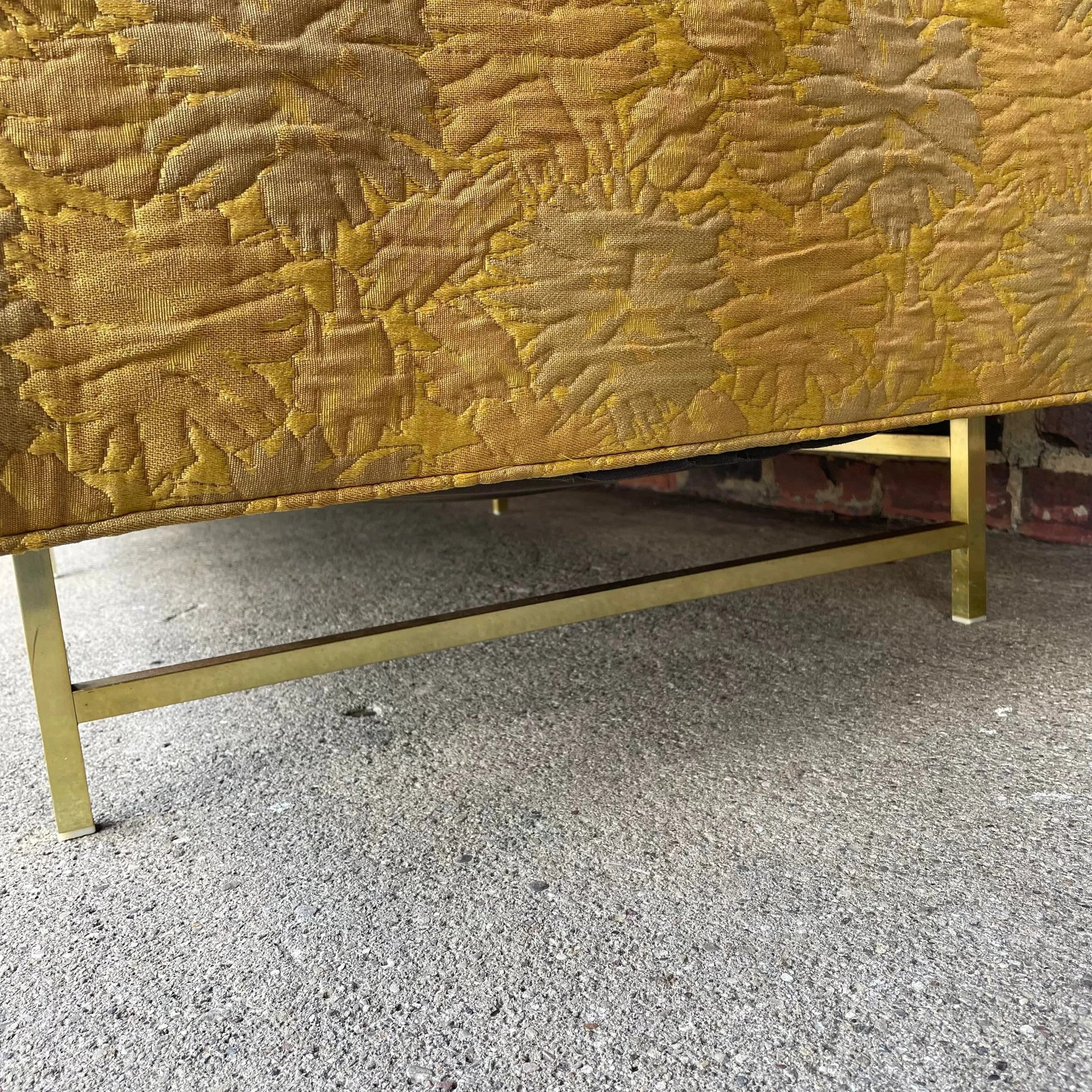Erwin-Lambeth Brass Legged Sofa