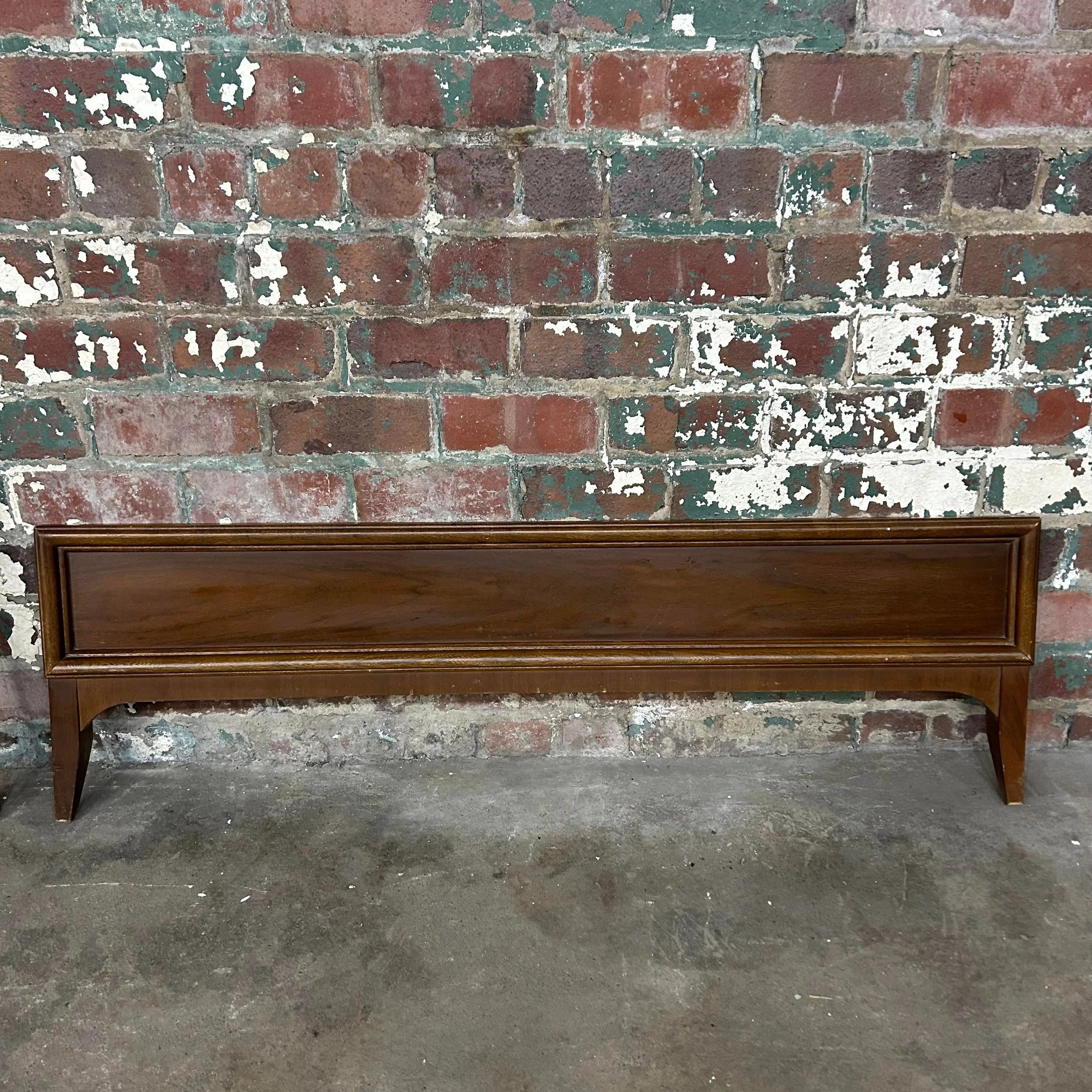 Mid Century Modern Full Size Headboard and Footboard