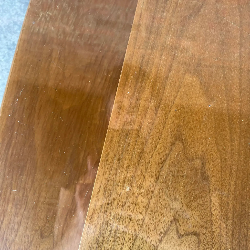 Mid Century Modern Glass Top Side Table