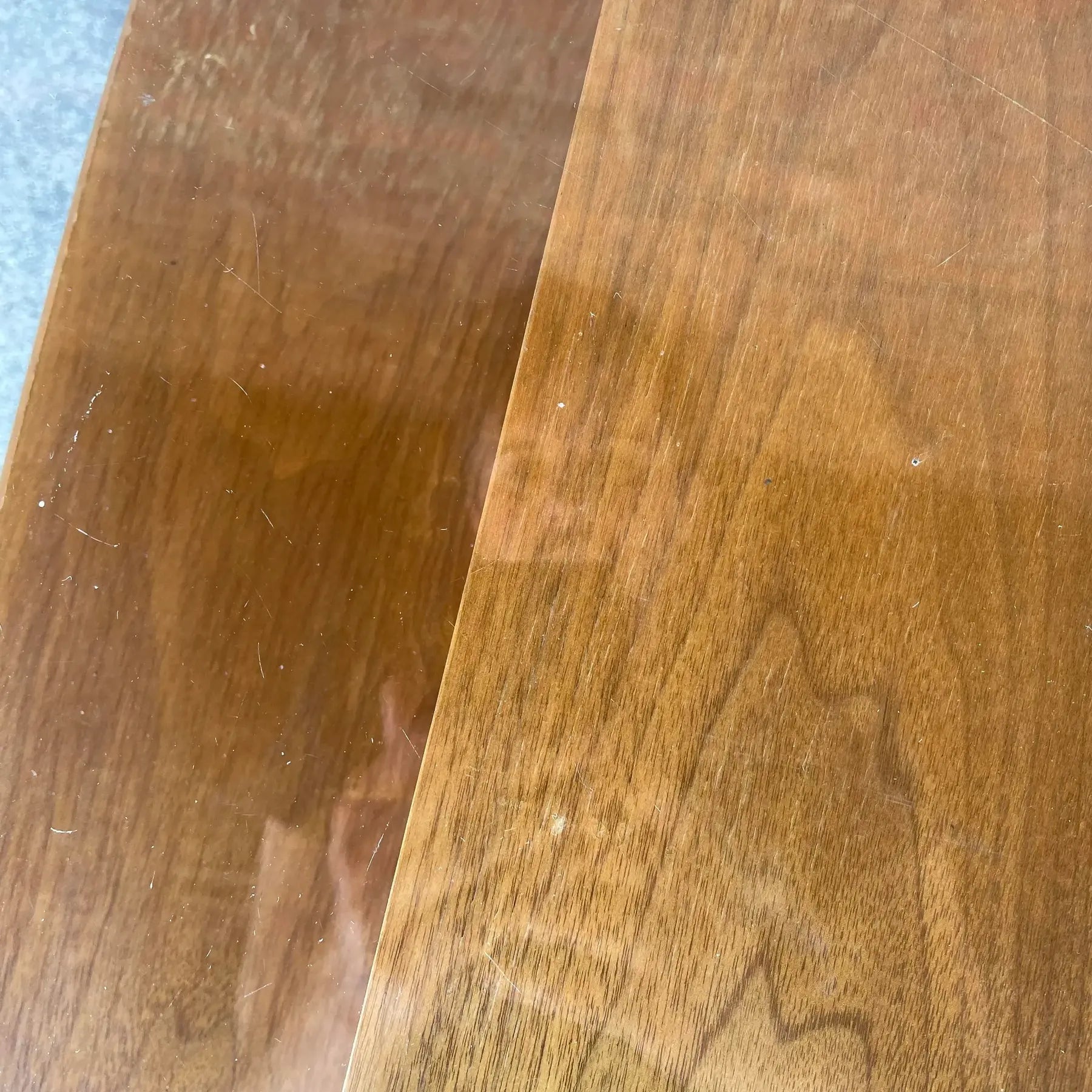 Mid Century Modern Glass Top Side Table
