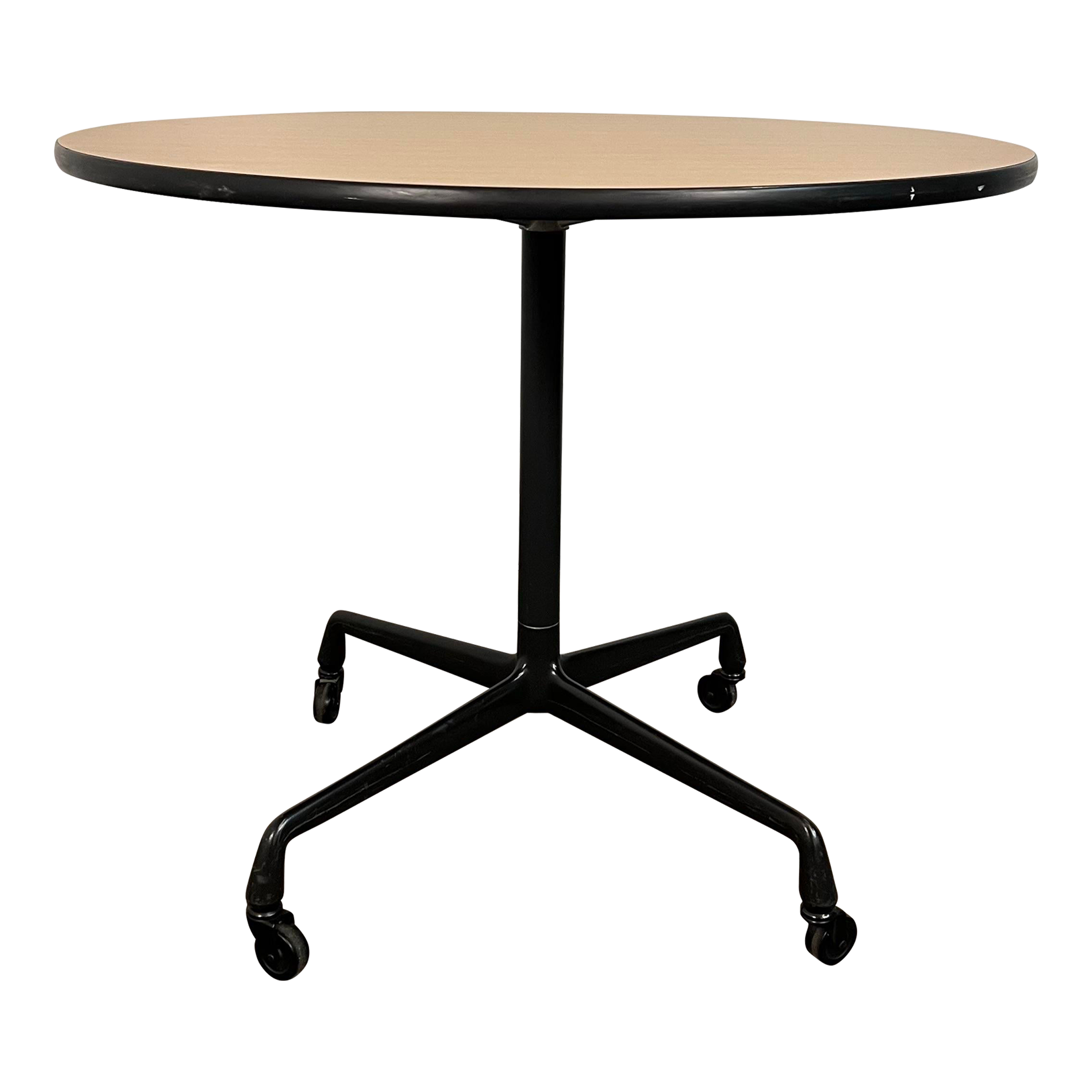 Mid-Century Modern Herman Miller Eames Aluminum Group Cafe Table