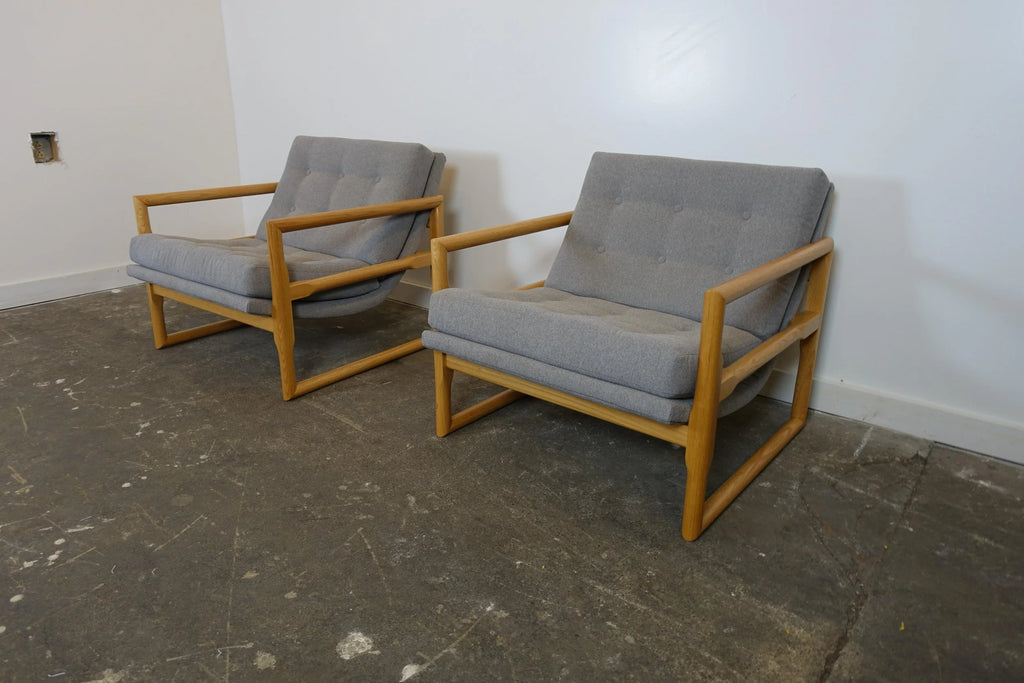 Pair of Mid Century Modern Inspired Club Chairs