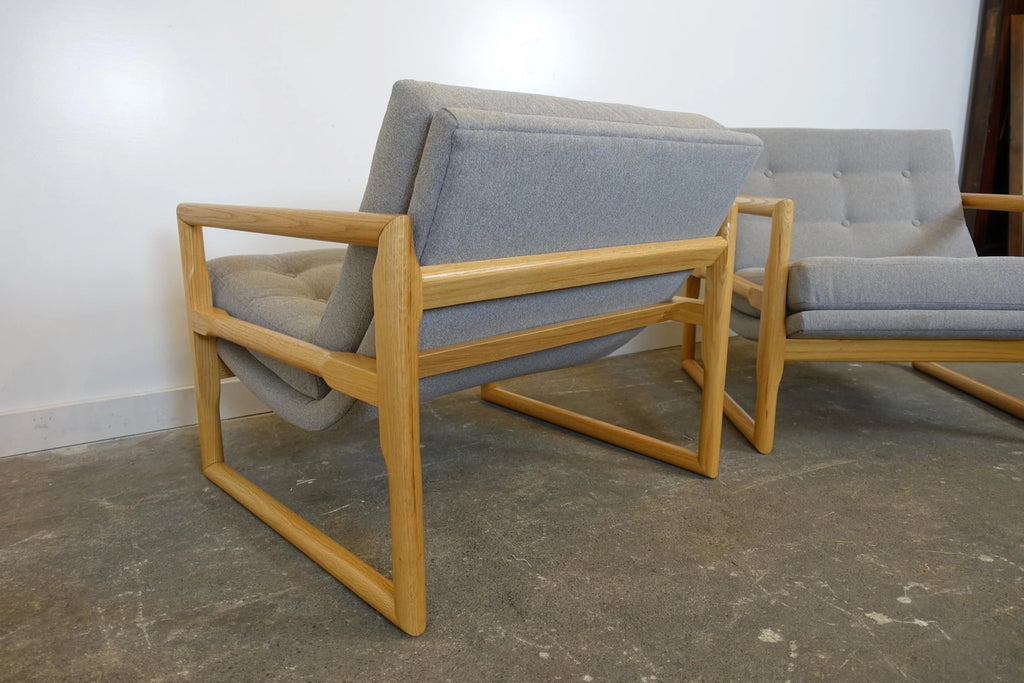 Pair of Mid Century Modern Inspired Club Chairs