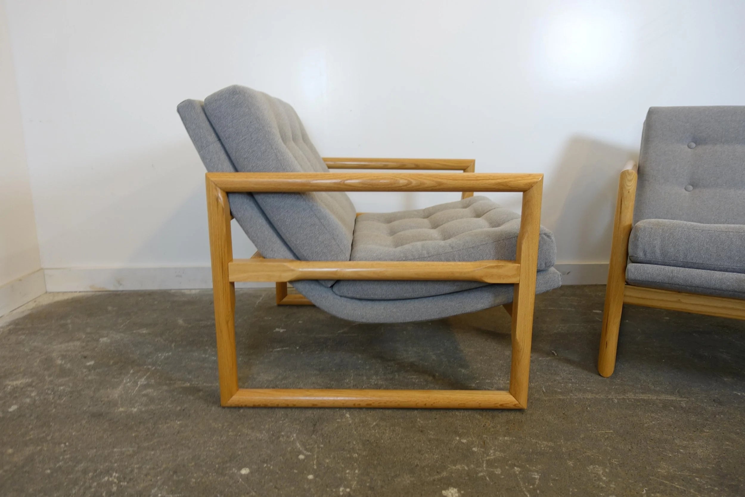 Pair of Mid Century Modern Inspired Club Chairs