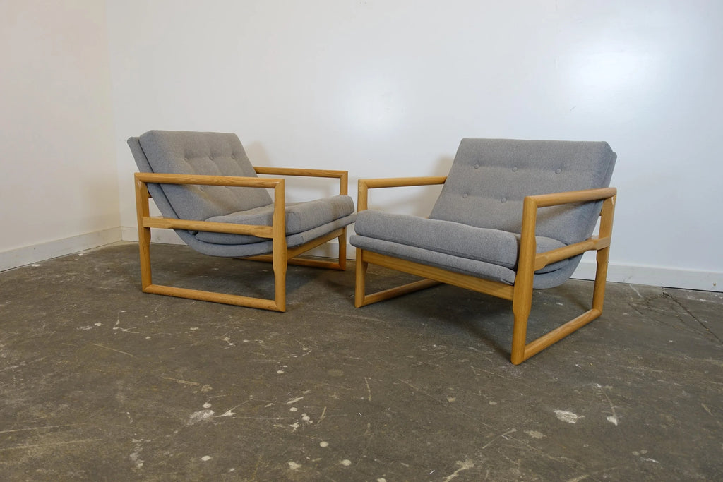Pair of Mid Century Modern Inspired Club Chairs