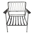 Mid-Century Modern Iron "Ribbon" Arm Chair Designed by Maurizio Tempestini for John Salterini, Attributed