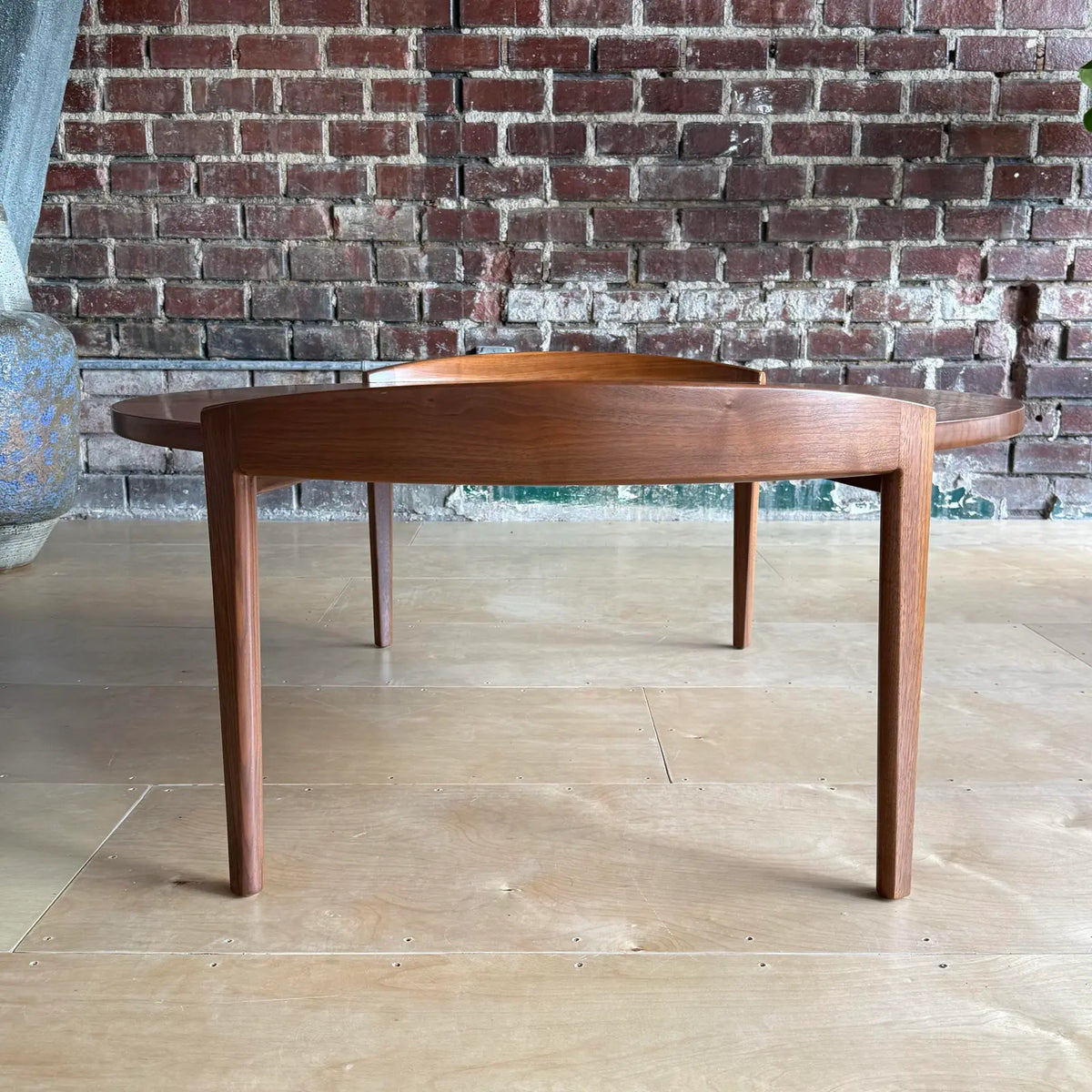 Mid-Century Modern Jens Risom Restored Walnut Coffee Table