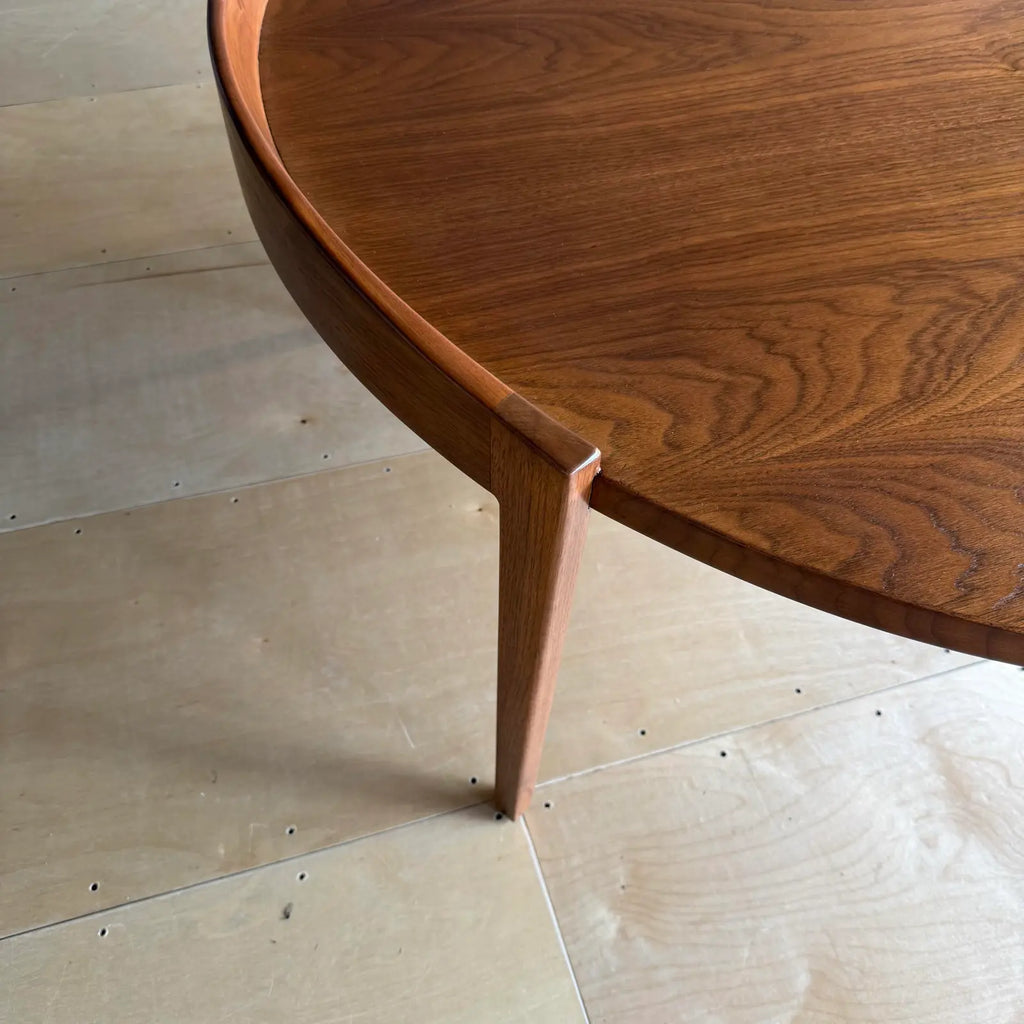 Mid-Century Modern Jens Risom Restored Walnut Coffee Table