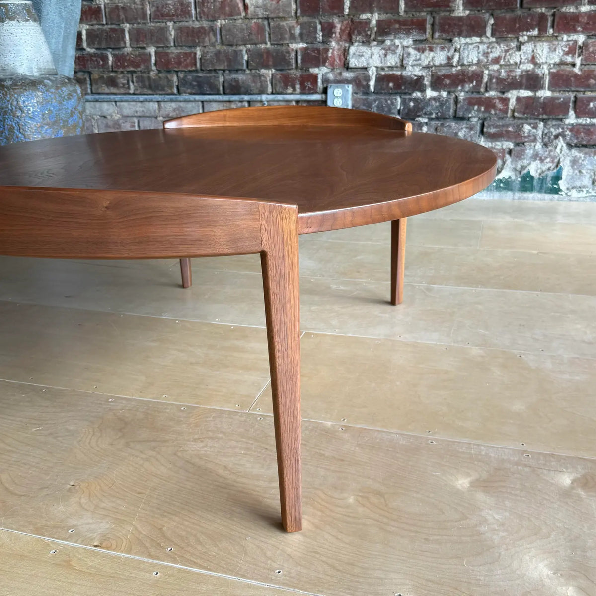 Mid-Century Modern Jens Risom Restored Walnut Coffee Table
