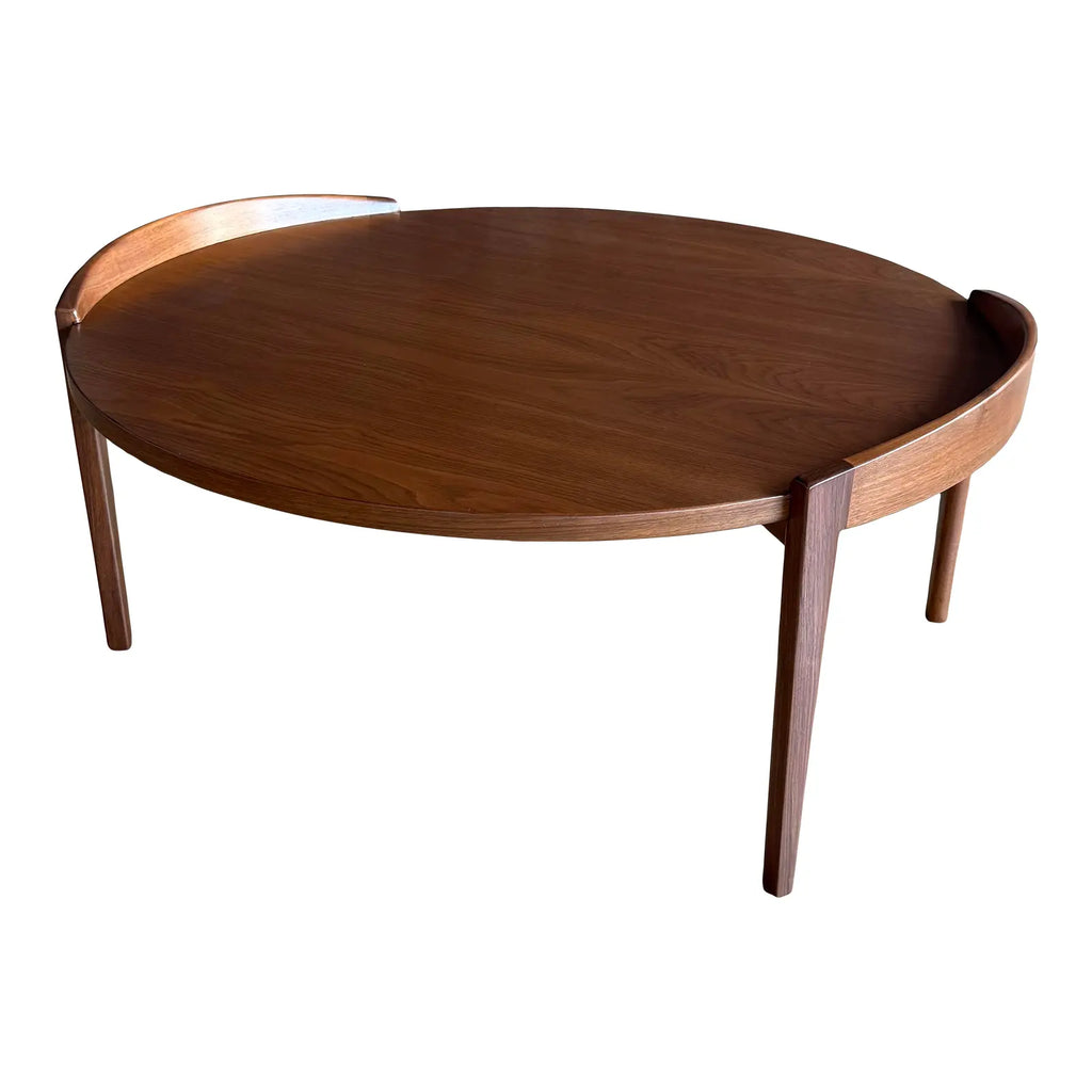 Mid-Century Modern Jens Risom Restored Walnut Coffee Table