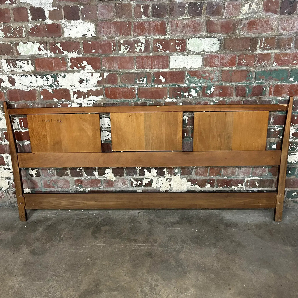 Mid Century Modern King Size Headboard in the Style of Paul McCobb