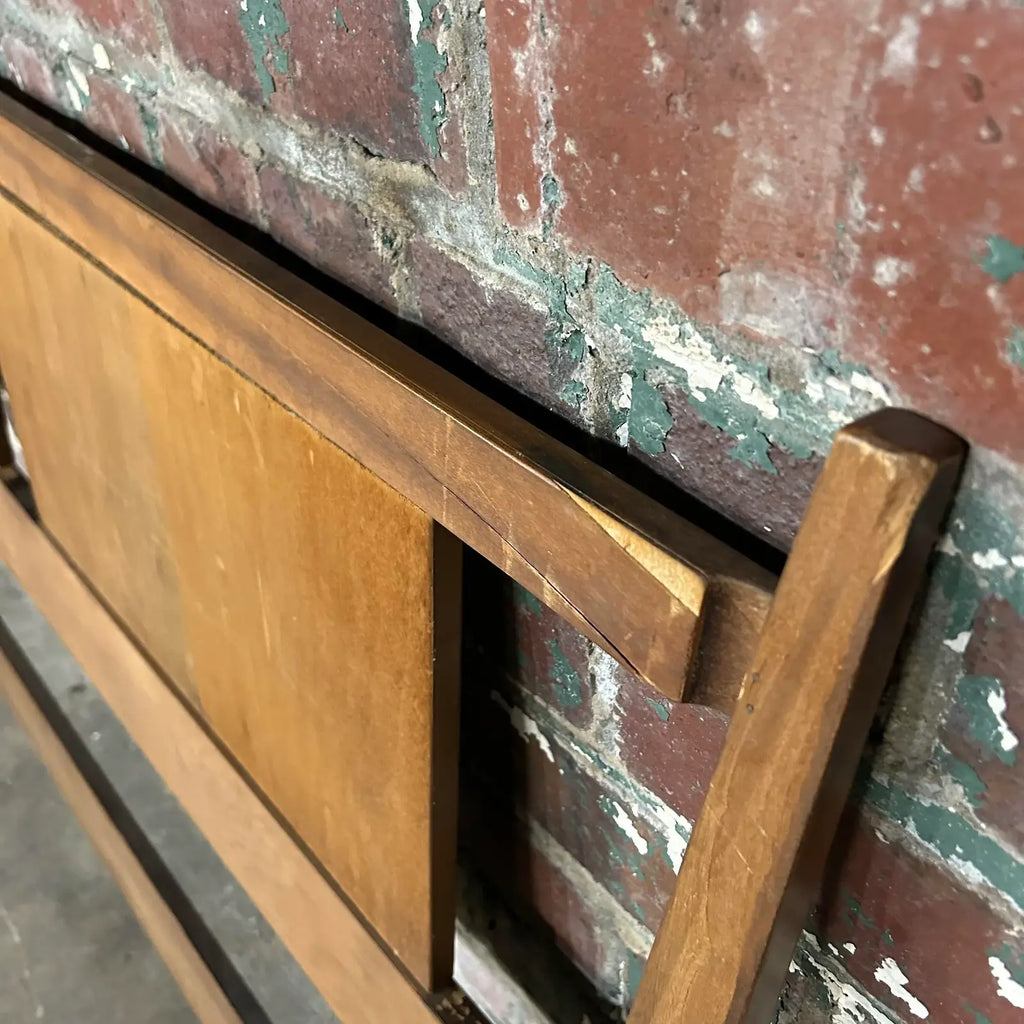 Mid Century Modern King Size Headboard in the Style of Paul McCobb