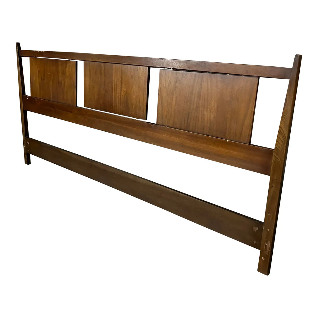 Mid Century Modern King Size Headboard in the Style of Paul McCobb