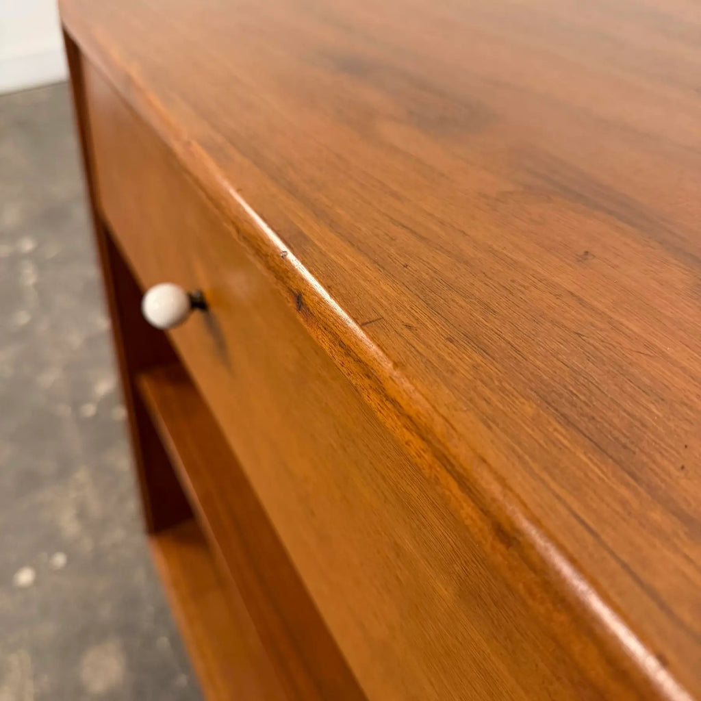 Mid Century Modern Kipp Stewart for Drexel Decleration Walnut Nightstand