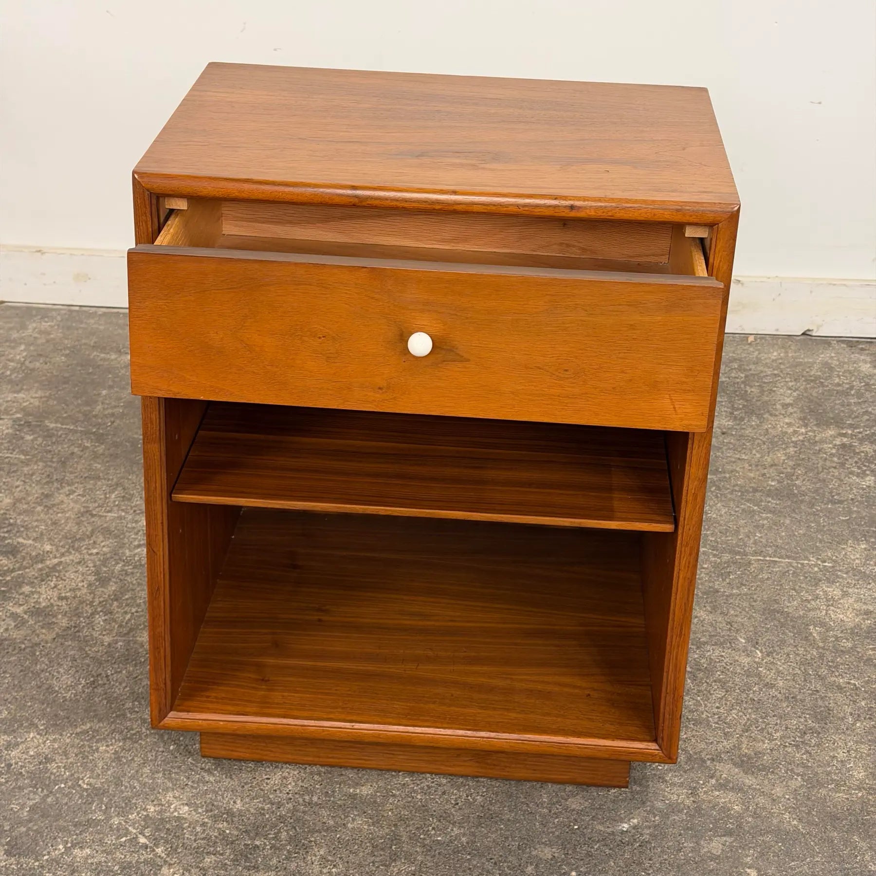 Mid Century Modern Kipp Stewart for Drexel Decleration Walnut Nightstand