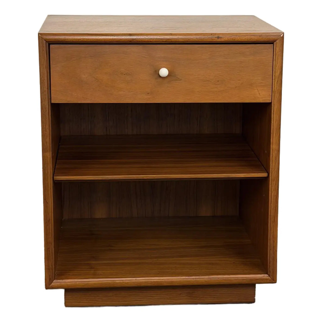 Mid Century Modern Kipp Stewart for Drexel Decleration Walnut Nightstand