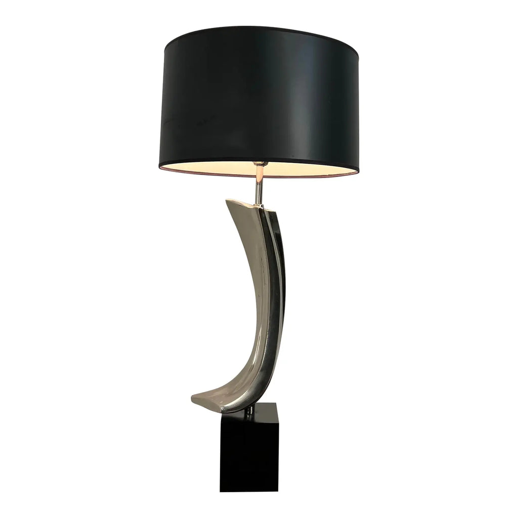 Mid Century Modern Laurel Sculptural Metal Table Lamp by Tempestini Harold Weiss and Richard Barr