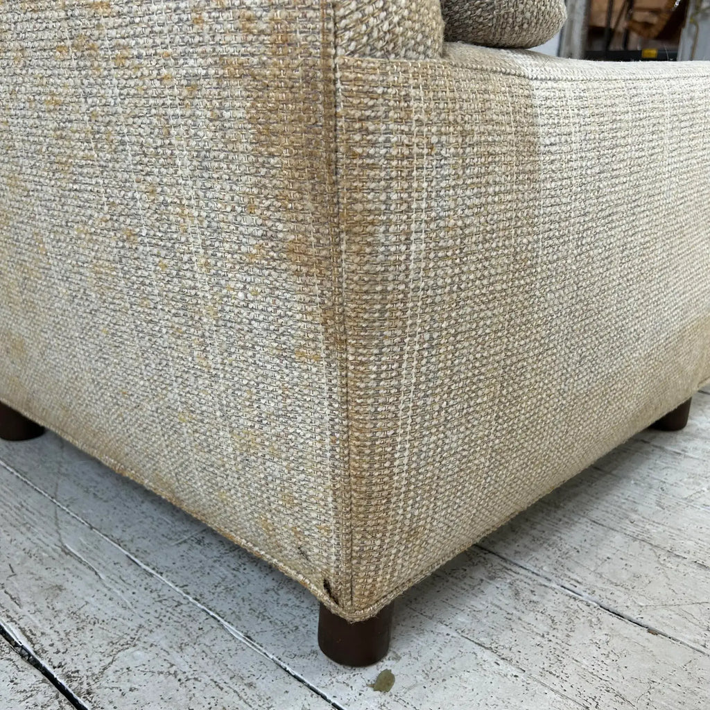 Mid Century Modern Lounge Chair With Ottoman Selig (Needs Recovered)