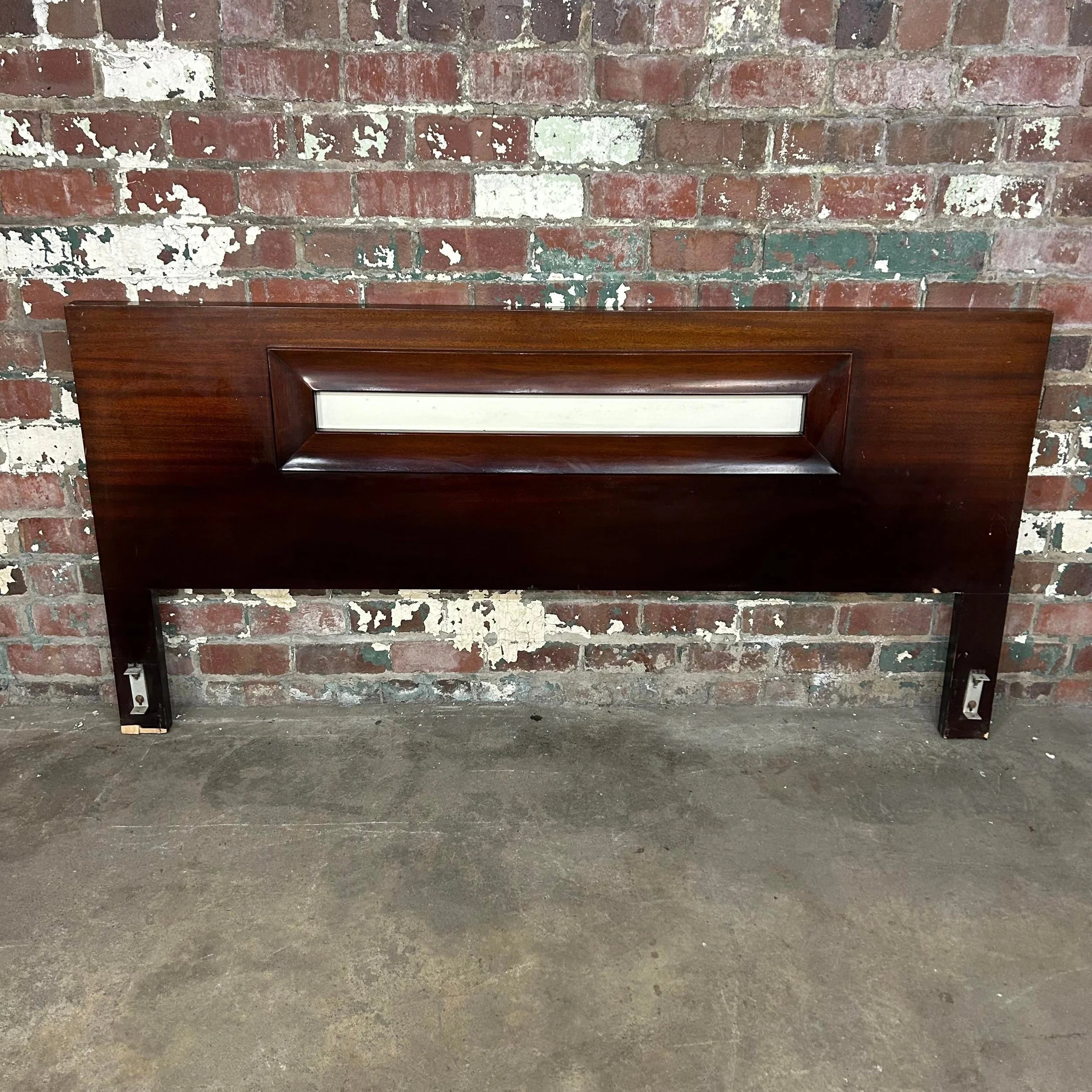 Mid Century Modern Mahogany King Size Headboard